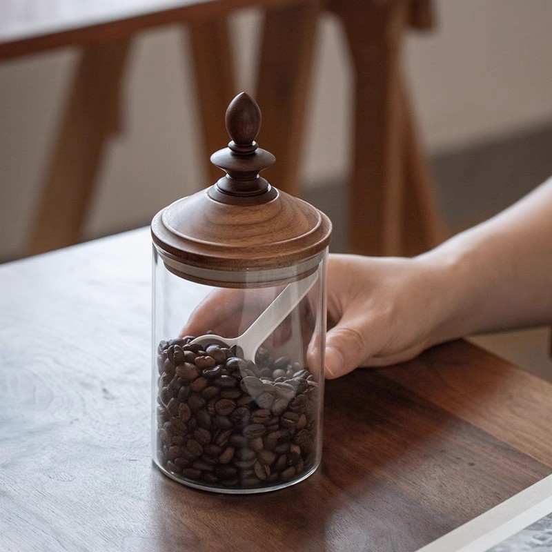 Coffee Tea Bean Leaf - 미국 스타일 가정용 커피 원두 보관