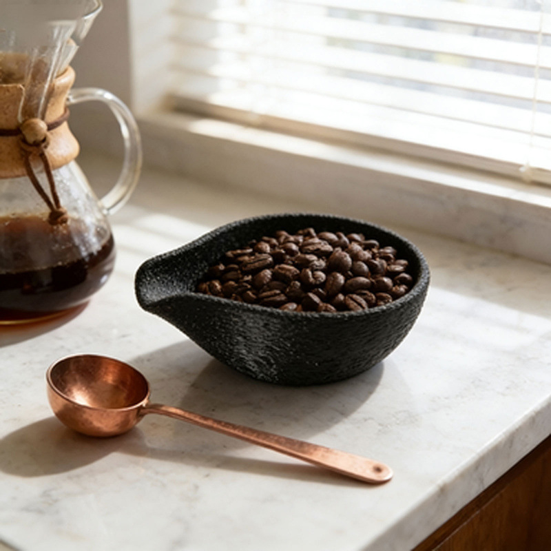 커피 원두 계량컵 & 차 보관 트레이 1개, 커피 원두 - Coffee Tea Bean Leaf 리뷰 및 가격