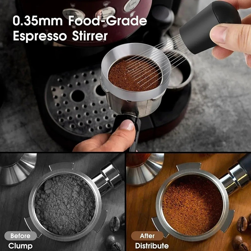 5개입 에스프레소 액세서리 키트 커피 디스트리뷰터 및  - Coffee Tamper Leveler 리뷰 및 가격