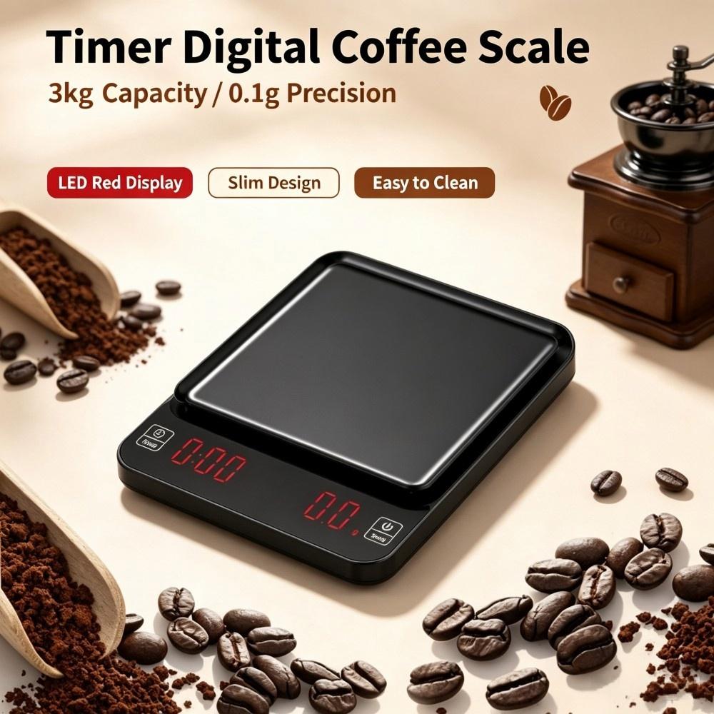 3kg/0.1g 고정밀 디지털 커피 저울, LED 휴대 - Coffee & Tea Collective 리뷰 및 가격