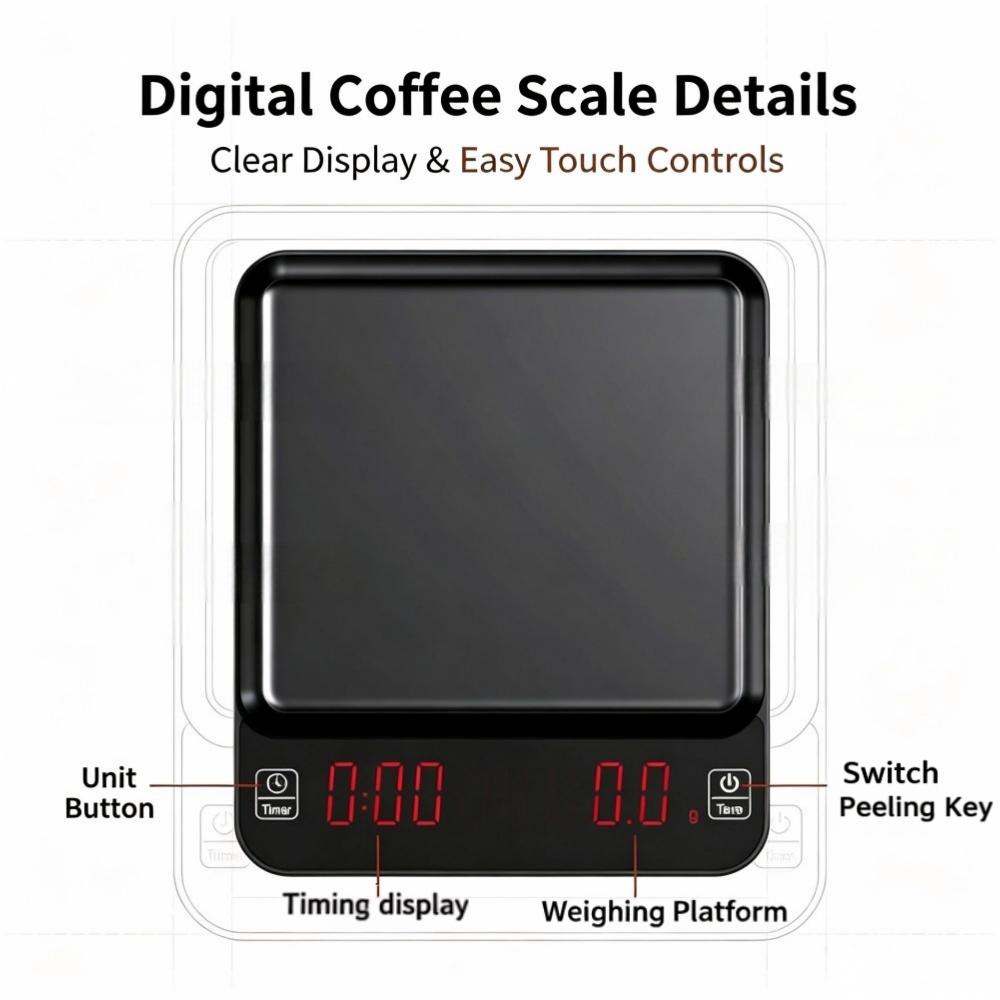 3kg/0.1g 고정밀 디지털 커피 저울, LED 휴대 - Coffee & Tea Collective 리뷰 및 가격
