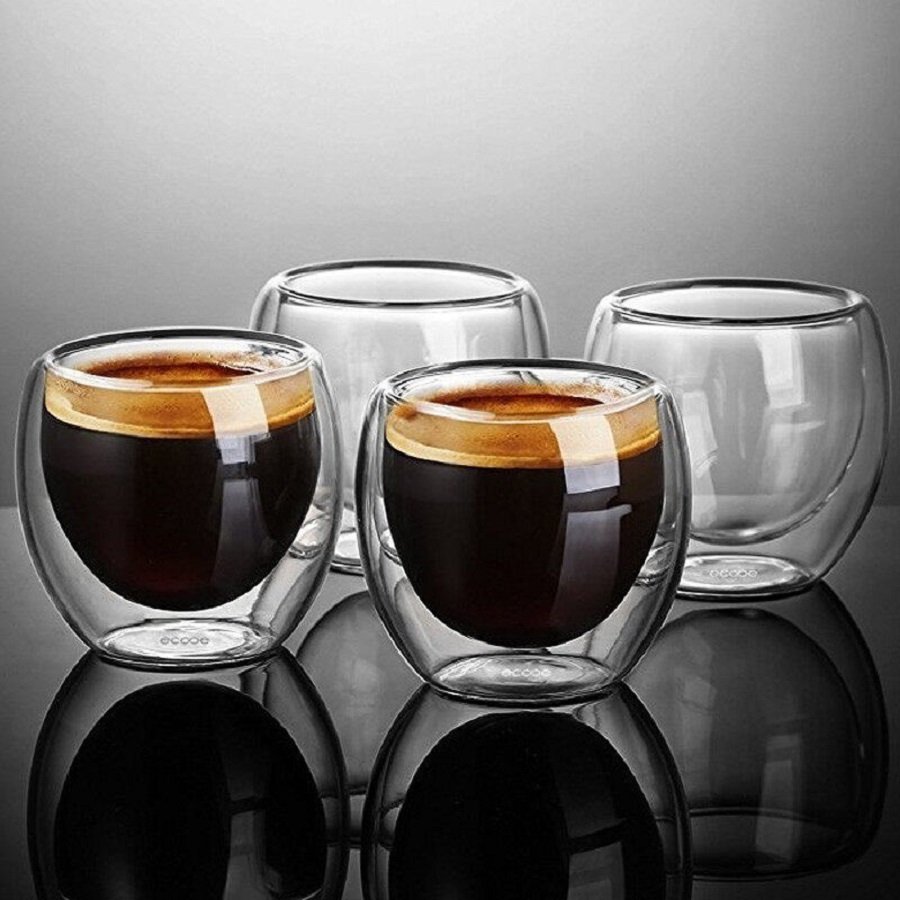 이중 벽 유리 커피 머그잔 유리 머그잔 이중 벽 카푸치 - Coffee Tea For Me 리뷰 및 가격
