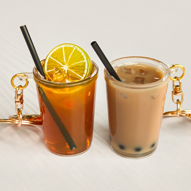 만화 홍콩 레몬티 펄 밀크티 키체인 귀여운 프라푸치노  - Coffee Tea Hong Kong 리뷰 및 가격