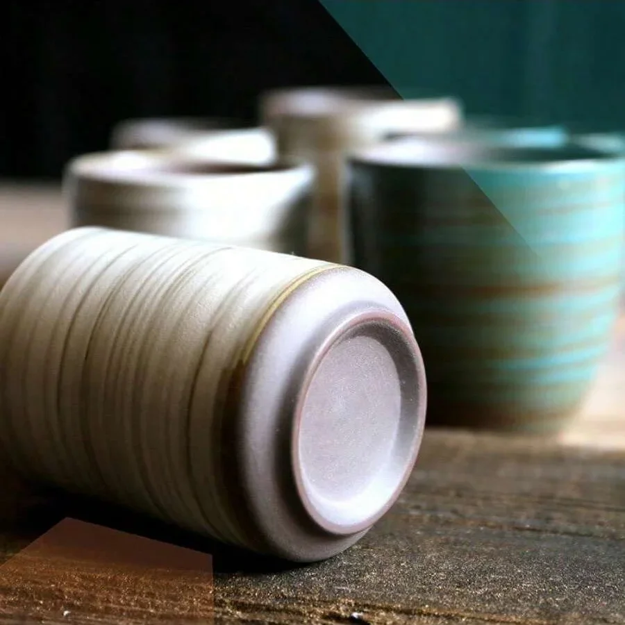 손으로 그린 ​​Crackle Glaze 석기 머그잔, - Coffee Tea For Me 리뷰 및 가격