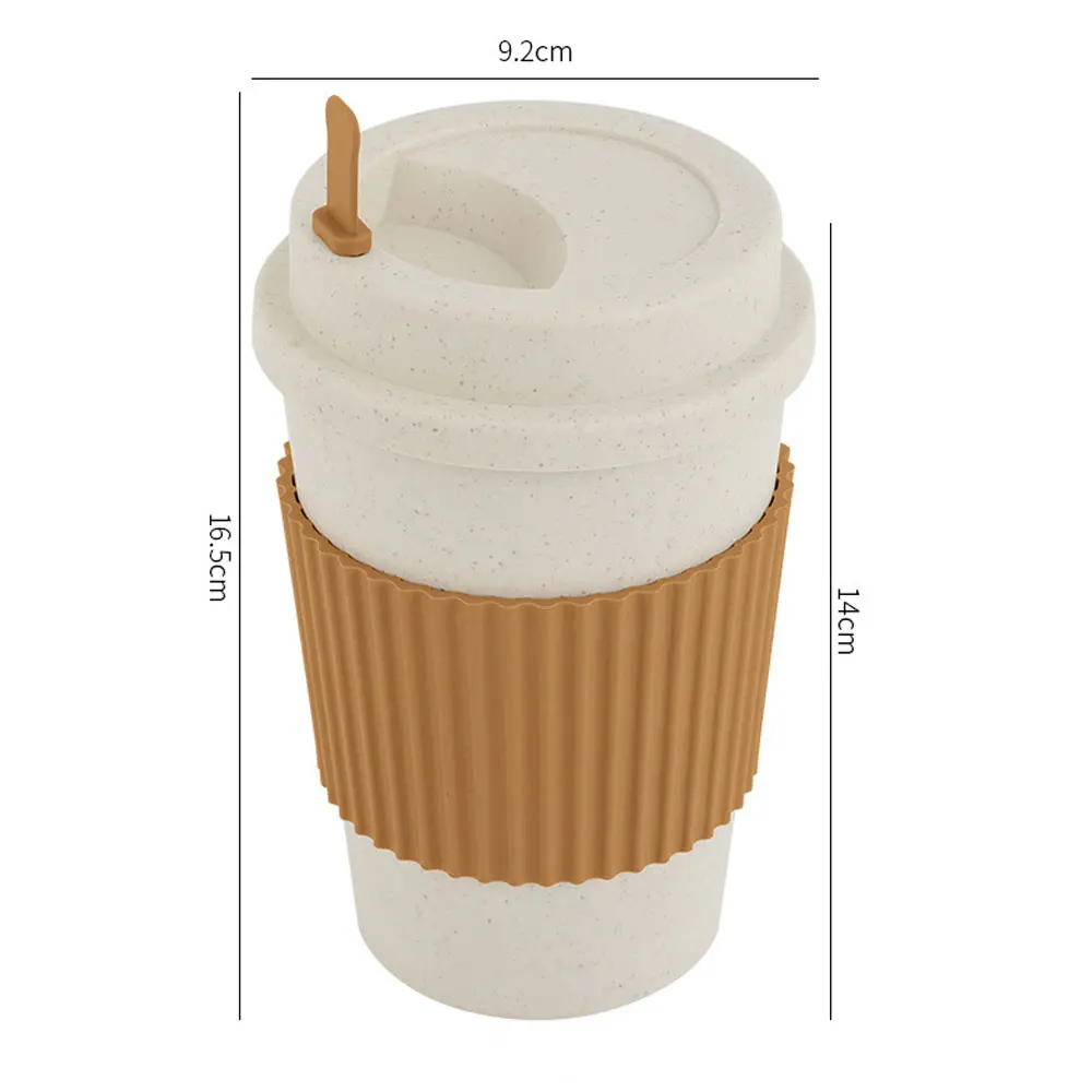뚜껑이있는 450ML 커피 컵 밀짚 재사용 가능한 휴대 - Coffee Tea For Me 리뷰 및 가격