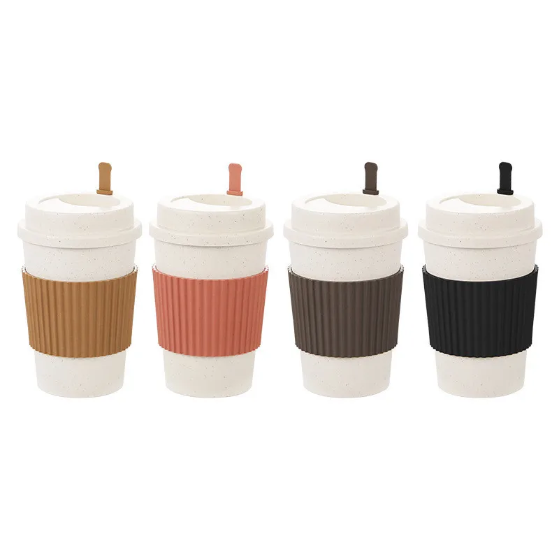 뚜껑이있는 450ML 커피 컵 밀짚 재사용 가능한 휴대 - Coffee Tea For Me 리뷰 및 가격