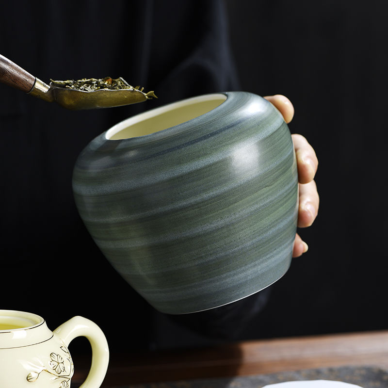 레트로 세라믹 차잎 보관함 창의적인 밀폐 캔디 보관함  - Coffee Tea Bean Leaf 리뷰 및 가격
